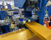 Automatic winding film labeling and palletizing production line