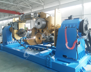 Bow-shaped stranding machine
